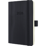 sigel agenda de poche Conceptum 2026, env. A6, noir
