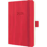 sigel agenda de poche Conceptum 2026, env. A6, rouge