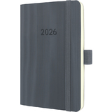 sigel agenda de poche Conceptum 2026, env. A6, gris