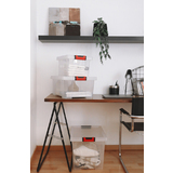 EDA Bote de rangement CLiPSTOCK, 15 litres, PP, transparent