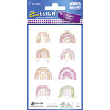 ZDesign sticker CREATIVE "arc-en-ciel", couleurs pastel