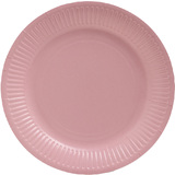 PROnappe assiette en carton, rond, 230 mm, rose