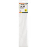 folia papier crpon en couches, 500 mm x 2,5 m, blanc