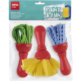 APLI kids Set de pinceaux maxi PAINT & FUN, set de 3