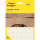 AVERY zweckform tiquette de fermeture, 18 mm, transparent