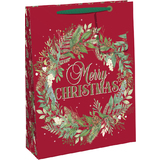 Clairefontaine sac cadeau de Nol "Merry Christmas", large