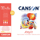 CANSON bloc papier dessin "Acrylic", 420 x 594 mm, 400 g/m2