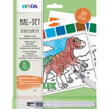 HEYDA kit d'aquarelles "Dinosaure", 10 motifs