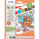 HEYDA kit d'aquarelles "Animaux du zoo", 10 motifs