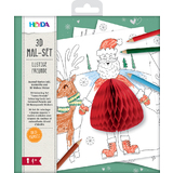 HEYDA kit de coloriage 3D "Amis rigolos", 15 pices