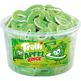 Trolli bonbon glifi rondelles DE POMME, bote de 150