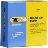 TACWISE agrafes 80/6 mm galvanises, 10.000 pices