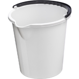 plast team Seau "VANCOUVER", rond, 5 litres, blanc