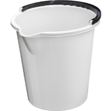 plast team Seau "VANCOUVER", rond, 10 litres, blanc