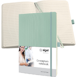 sigel carnet de notes Conceptum, A4, lign, vert menthe