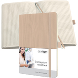 sigel carnet de notes Conceptum, A5, quadrill, beige