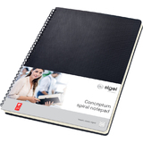 sigel cahier  spirale Conceptum, A4, lign, noir