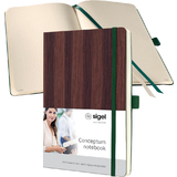 sigel carnet Conceptum nature Edition, A5, bois, pointill