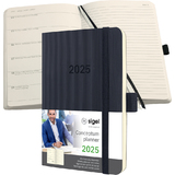 sigel agenda de poche Conceptum 2025, env. A6, noir