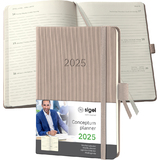 sigel agenda de poche Conceptum 2025, env. A6, taupe