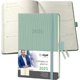 sigel agenda de poche Conceptum 2025, env. A6, menthe