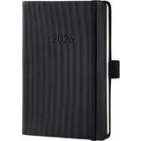 sigel agenda de poche Conceptum 2026, env. A6, noir