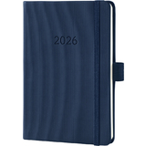 sigel agenda de poche Conceptum 2026, env. A6, bleu fonc