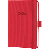 sigel agenda de poche Conceptum 2026, env. A6, rouge