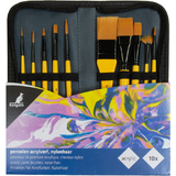 kangaro set de pinceaux acrylique, 10 pices, dans un tui