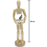 kangaro mannequin articul, hauteur: 200 mm, neutre