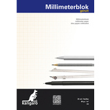 kangaro bloc de papier millimtr, A4, 80 g/m2, 25 feuilles