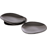 APS assiette PEBBLES, set de 4, gunmetal