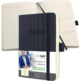 sigel agenda de poche Conceptum 2024/2025, env. A6, noir