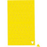 MAUL symbole magntique triangle, 10 x 10 mm, jaune