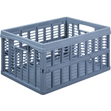 NHG caisse de rangement pliante, PP, 32,5 litres, bleu