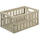 NHG caisse de rangement pliante, PP, 11,5 litres, beige