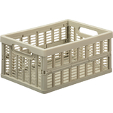 NHG caisse de rangement pliante, PP, 3,5 litres, beige