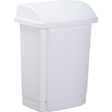 past team Poubelle  couvercle basculant, 25 litres, blanc