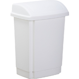 past team Poubelle  couvercle basculant, 15 litres, blanc