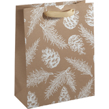 sigel sac cadeau de Nol "Pine cones and pine branches"