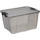 plast team Bote de rangement home BOX, 30 L, gris