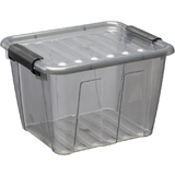 plast team Bote de rangement home BOX, 3L, gris translucide