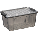 plast team Bote de rangement home BOX, 8L, gris translucide