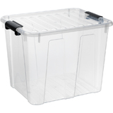 plast team Bote de rangement home BOX, 40 L, transparent