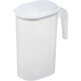 plast team Pichet, 1,5 litre, transparent/blanc