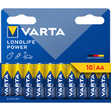 VARTA pile alcaline "LONGLIFE POWER", mignon AA, pack de 10