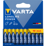 VARTA pile alcaline "LONGLIFE POWER", micro AAA, pack de 10