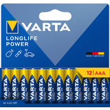 VARTA pile alcaline "LONGLIFE POWER", micro AAA, pack de 12