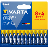 VARTA pile alcaline "LONGLIFE POWER", micro AAA, 8 + 4