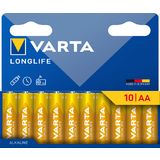 VARTA pile alcaline "LONGLIFE", mignon AA, pack de 10